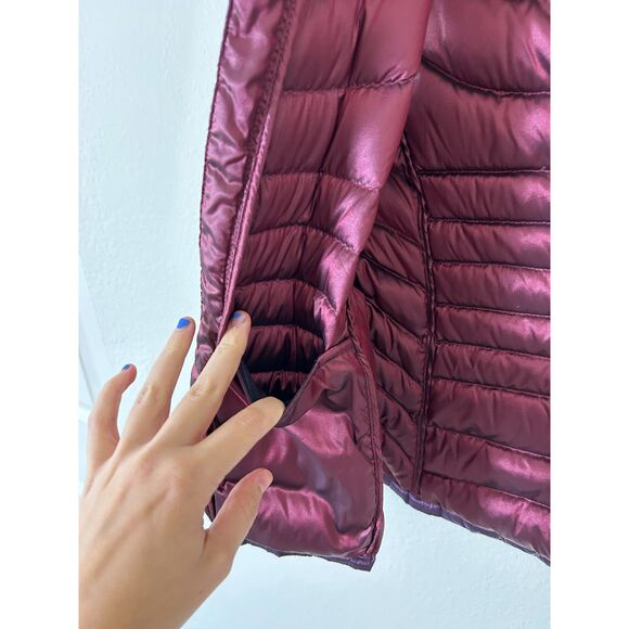 Bernardo Packable Goose Down Quilted Vest Women's S Purple Outdoor - Picture 6 of 11